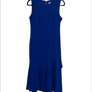 Calvin Klein Size 8 Royal Blue Maxi Dress